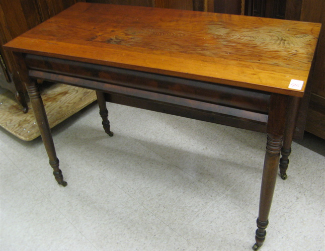 EMPIRE MAHOGANY CARD TABLE American first half of the 19th