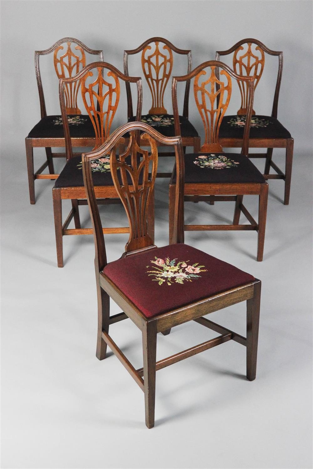 SET OF SIX GEORGIAN MAHOGANY DINING CHAIRS CIRCA 1800 in