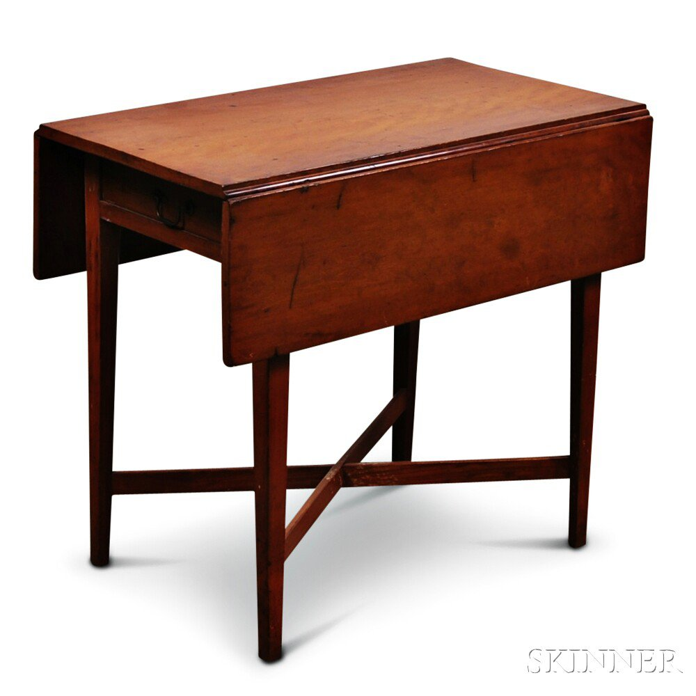 Federal Cherry One drawer Pembroke Table New England early 19th