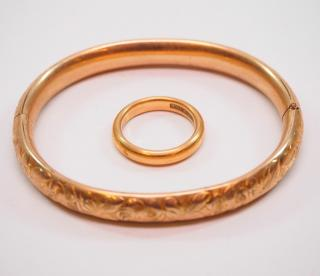 2 pcs late 19th c jewelry Late 19th century gold