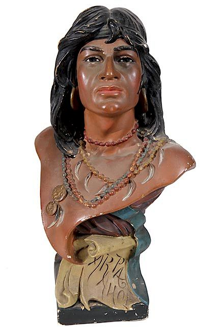 ARAPAJO PLASTER CIGAR STORE FIGURE ARAPAJO PLASTER CIGAR STORE FIGURE