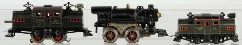 Lot of 3 Bing Ives O Gauge Train Engines American