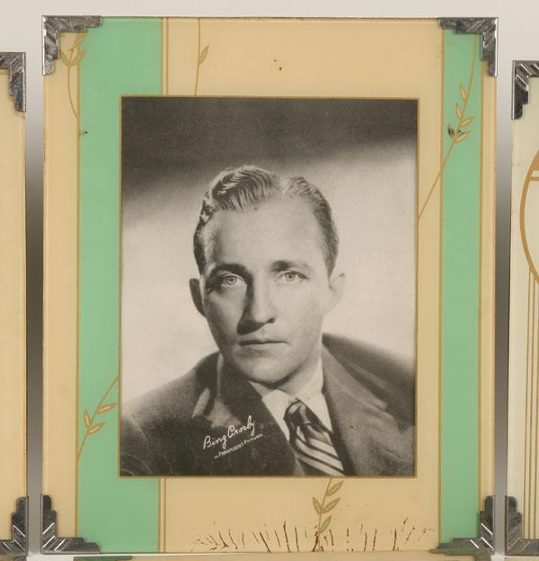 Six Art Deco frames including Hollywood leading actors studio photos