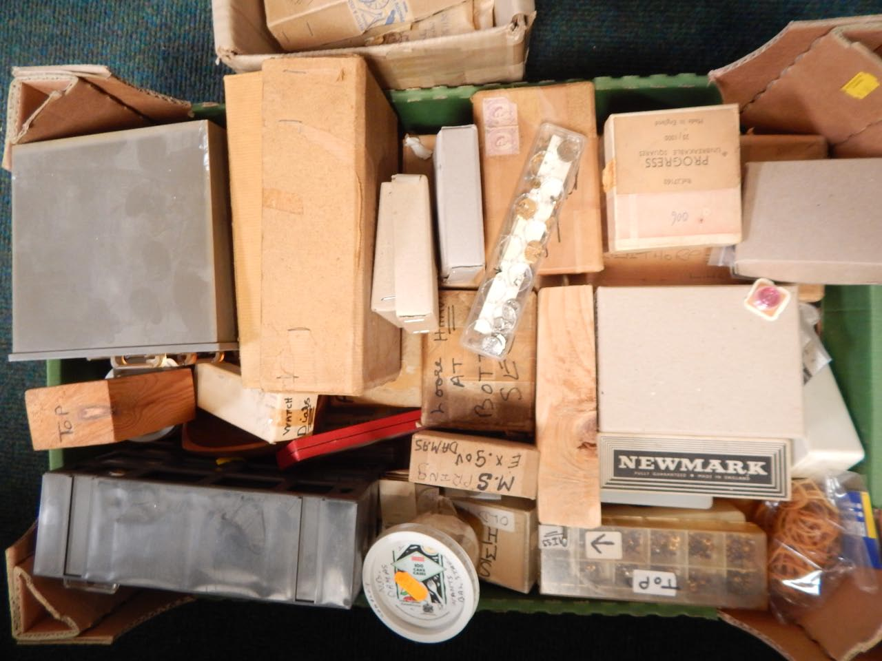 Various clock and watch making components pieces parts etc new