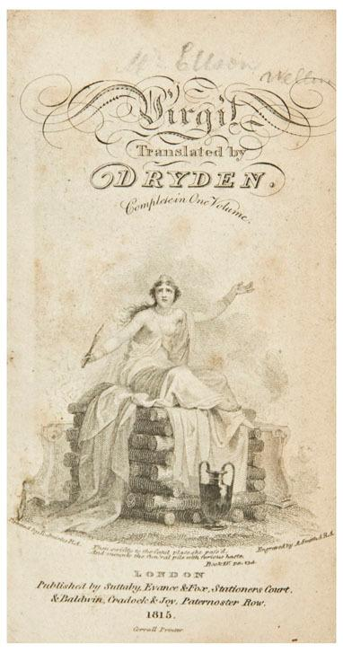BINDINGS DOUBLE FORE EDGE PAINTING DRYDEN John translator 1631 1700