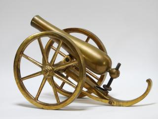 19C French Gilt Bronze Signal Field Cannon FRANCE LATE 19TH