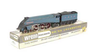 Wrenn W2212A ins 4 6 2 LNER blue A4 Class