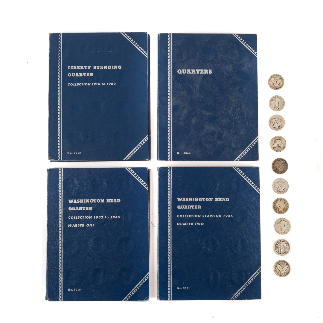 US US SIlver Quarters 26 Face Washington Quarters 3 Folders