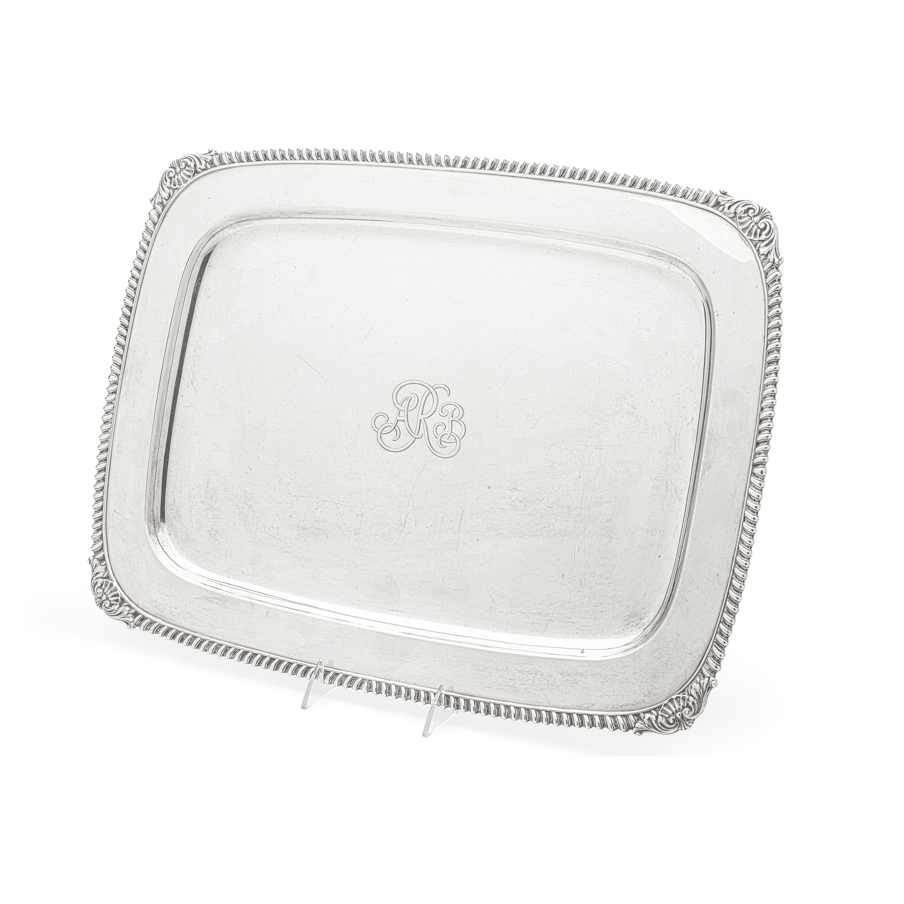 AN AMERICAN STERLING SILVER SERVING TRAY BY TIFFANY CO NEW
