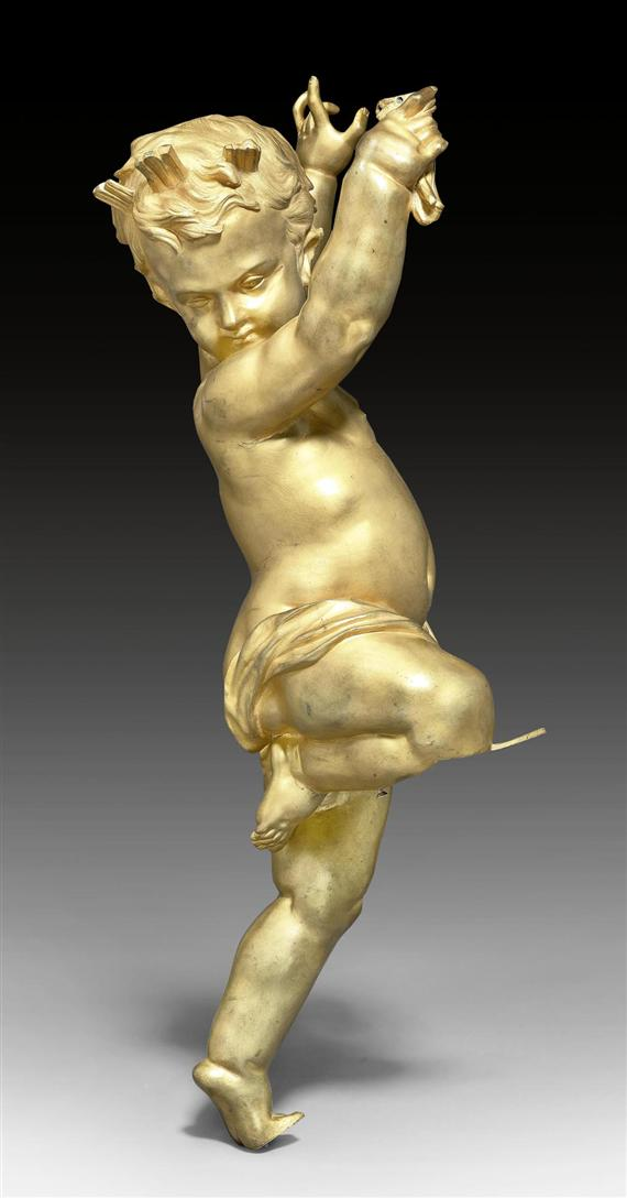 BRONZE FIGURE OF A PUTTO Napoleon III Paris circa 1880