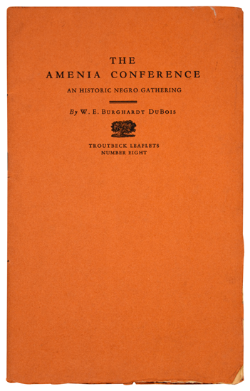 DU BOIS W E B The Amenia Conference An Historic