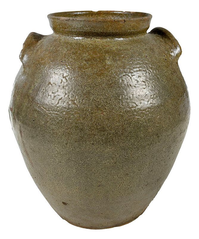 Edgefield Stoneware Storage Jar probably Landrum attributed Horse Creek Valley