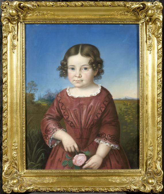 GERMAN SCHOOL 19TH 20TH C Portrait of a girl with