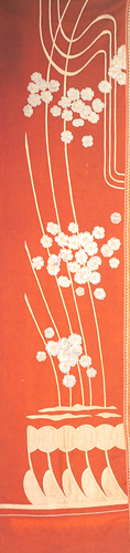 BELGIAN Curtain panel in the style of Henri van de