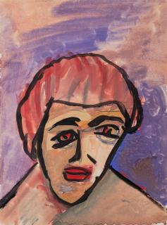 VLADIMIR YAKOVLEV RUSSIAN 1934 1998 The Redhead circa 1960sgouache on