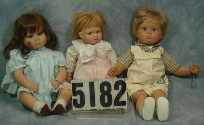 Vinyl Cloth doll lot 20 to 23 inches tall Ellenbrook