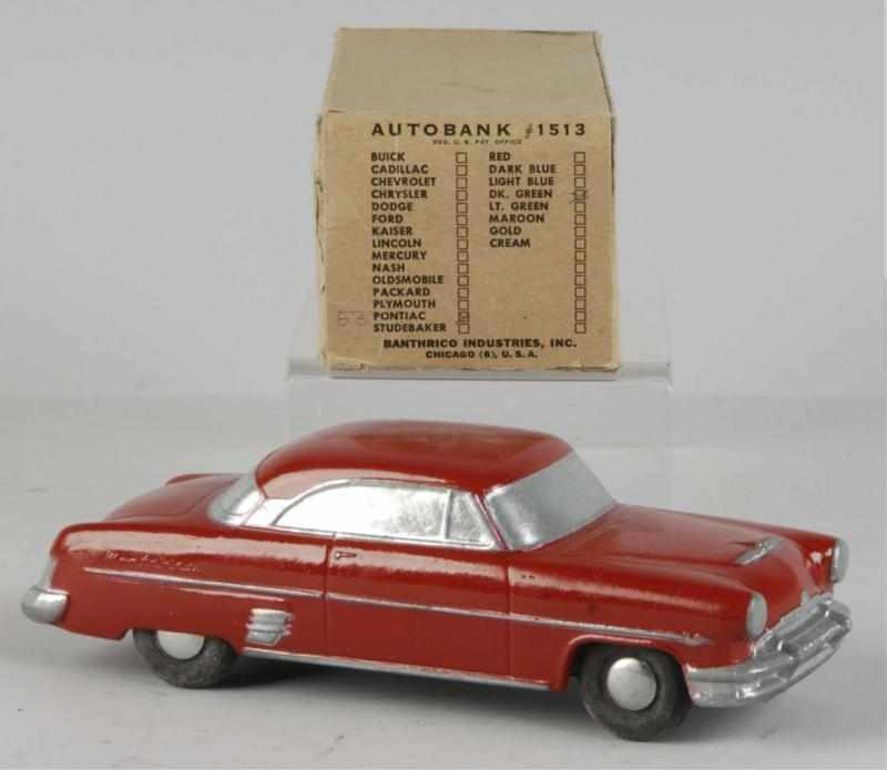 Diecast Banthrico 1955 Mercury Still Bank Toy Description American Very