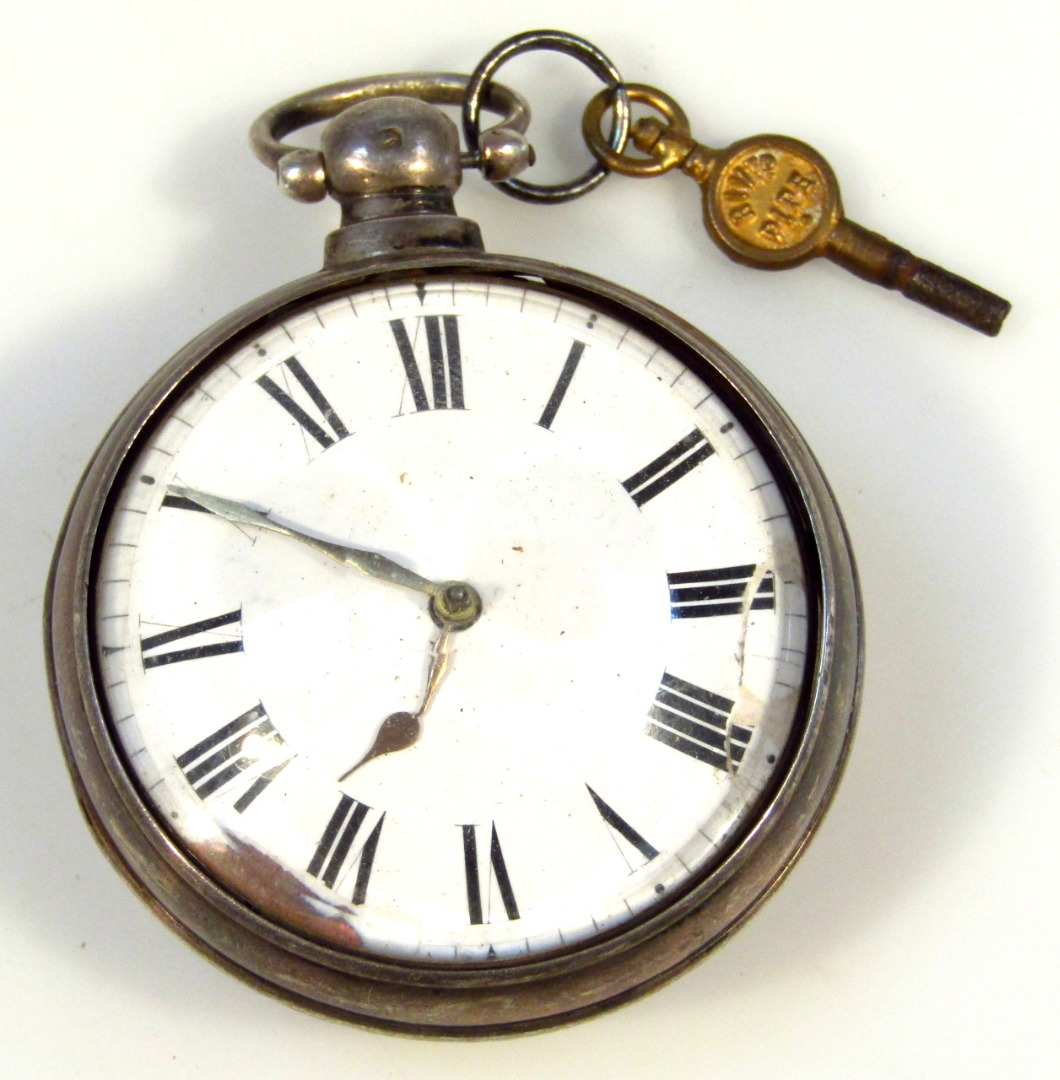 A 19thC gentleman s silver open face pocket watch the