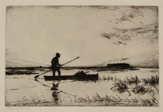 Frank W Benson 1862 1951 The Punter 1927signed Frank W
