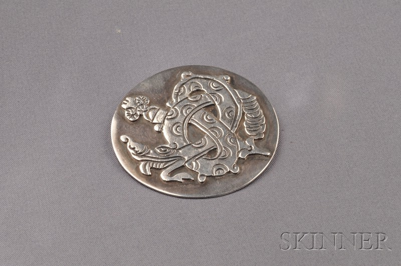 Silver Brooch William Spratling c 1935 45 depicting a stylized