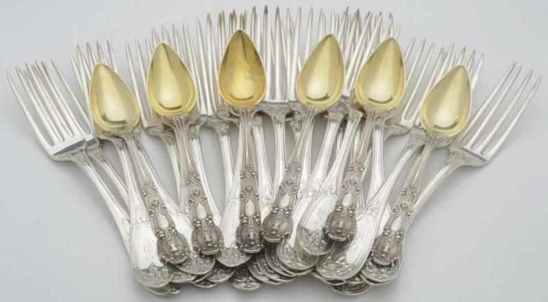 A Set of Six Tiffany Silver Fruit Spoons Others Renaissance