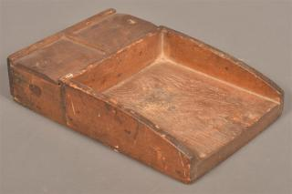 Pennsylvania 19th Century Scouring Box Double compartmented slide lids and