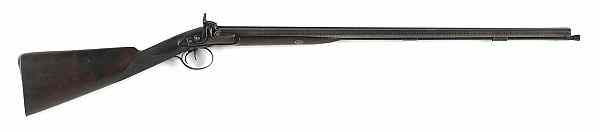John Manton Son percussion side by side double barrel shotgun