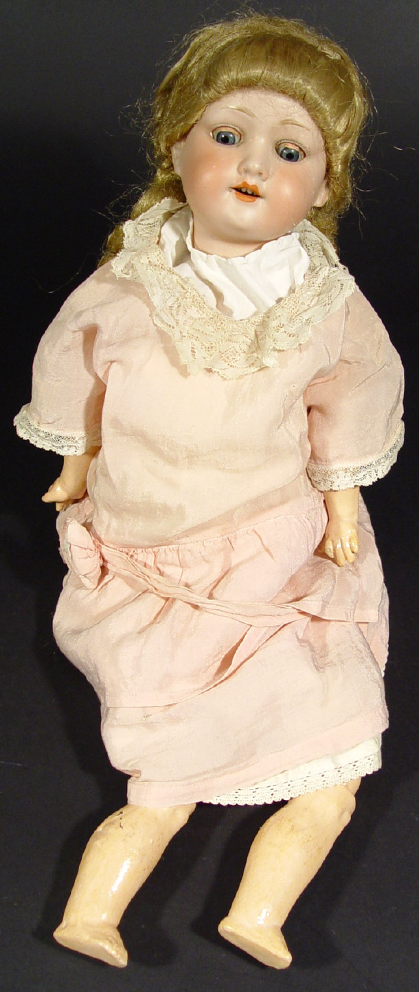 Armand Marseille bisque headed doll with open close eyes open
