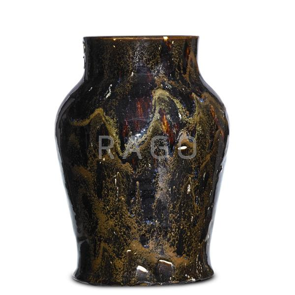 DEDHAM Experimental stoneware vase Condition Report Filled in 4 firing