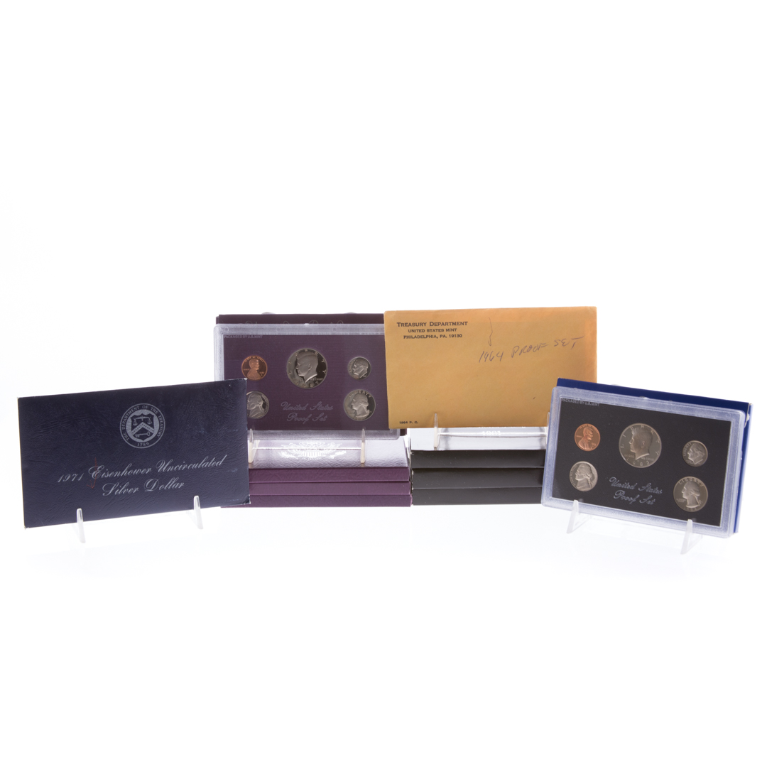 US Proof Sets US Proof sets featuring a 1964 silver