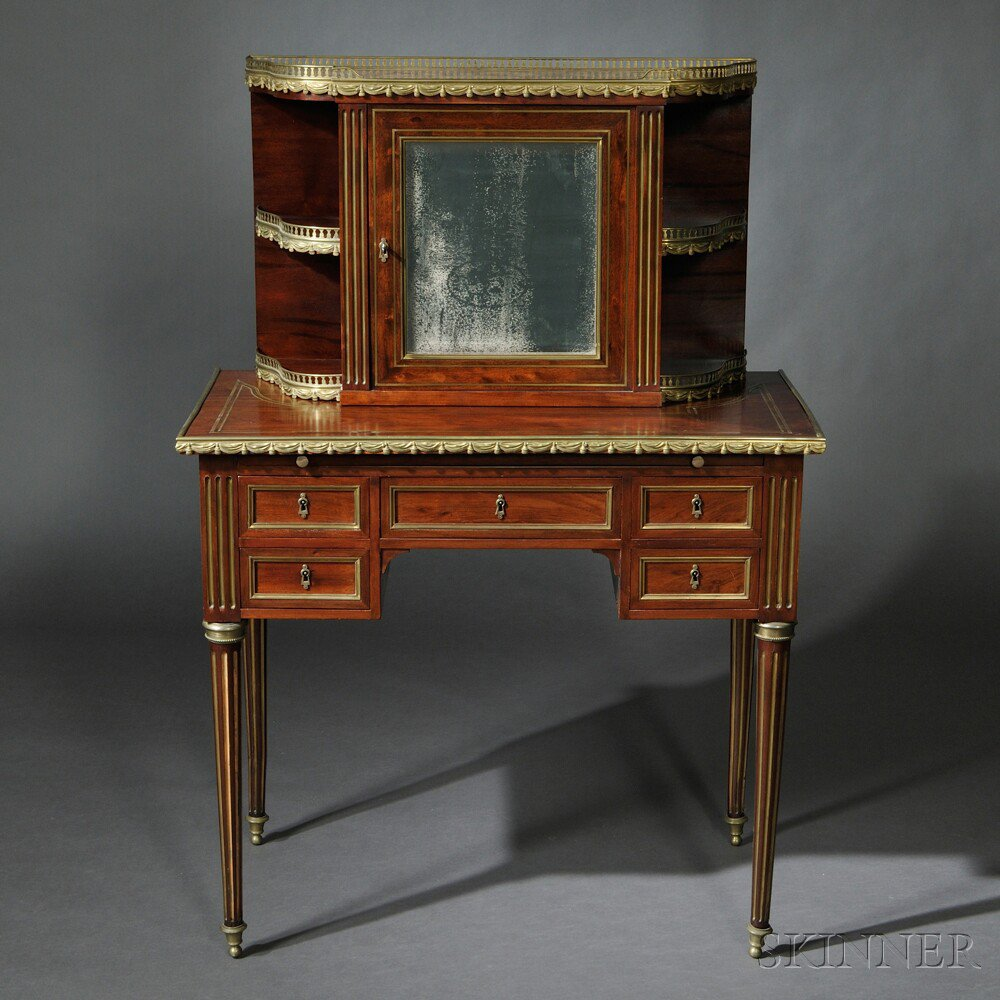 Louis Philippe Kingwood veneered and Brass inlaid Lady s Writing