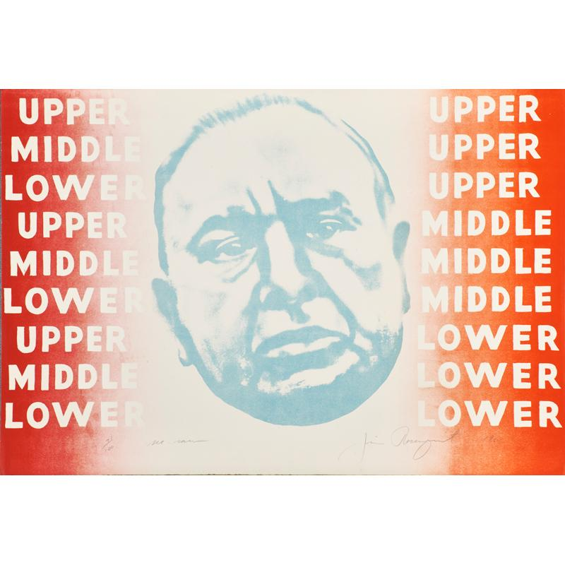 JAMES ROSENQUIST American b 1933 Condition Report Mat burn verso