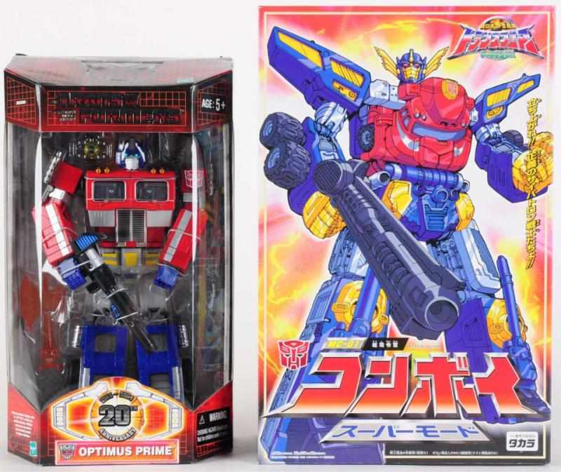 Optimus Prime MP 01 Armada Japanese Optimus Takara Both versions