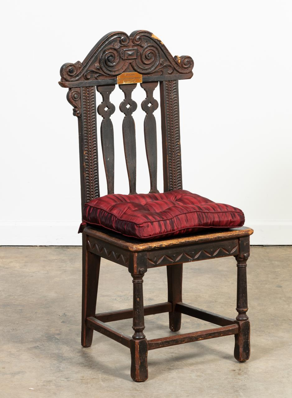 PRESIDENT ROOSEVELT S BANNISTER BACK CLUB CHAIR American or English