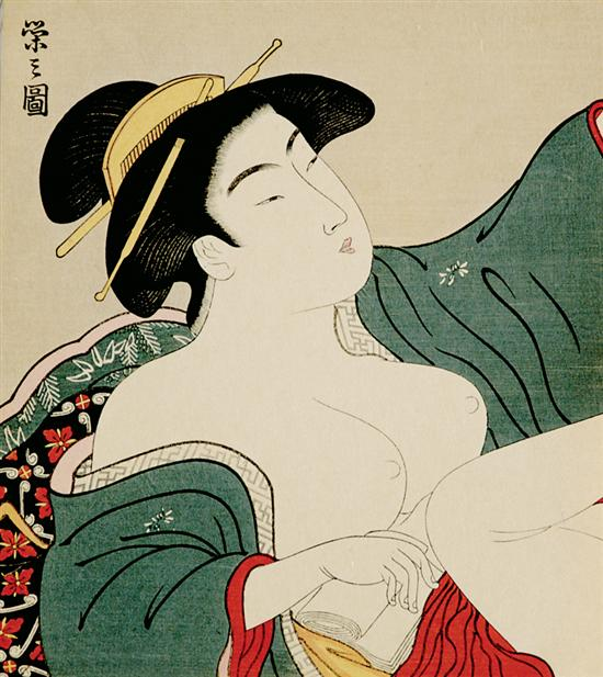 Japanese school 20th century 10 SHUNGA WORKS GEISHA IN SENSUAL