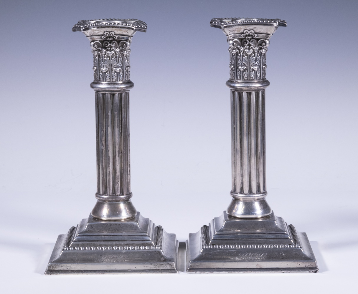 PR STERLING SILVER CANDLESTICKS Pair of American Sterling Candle Holders