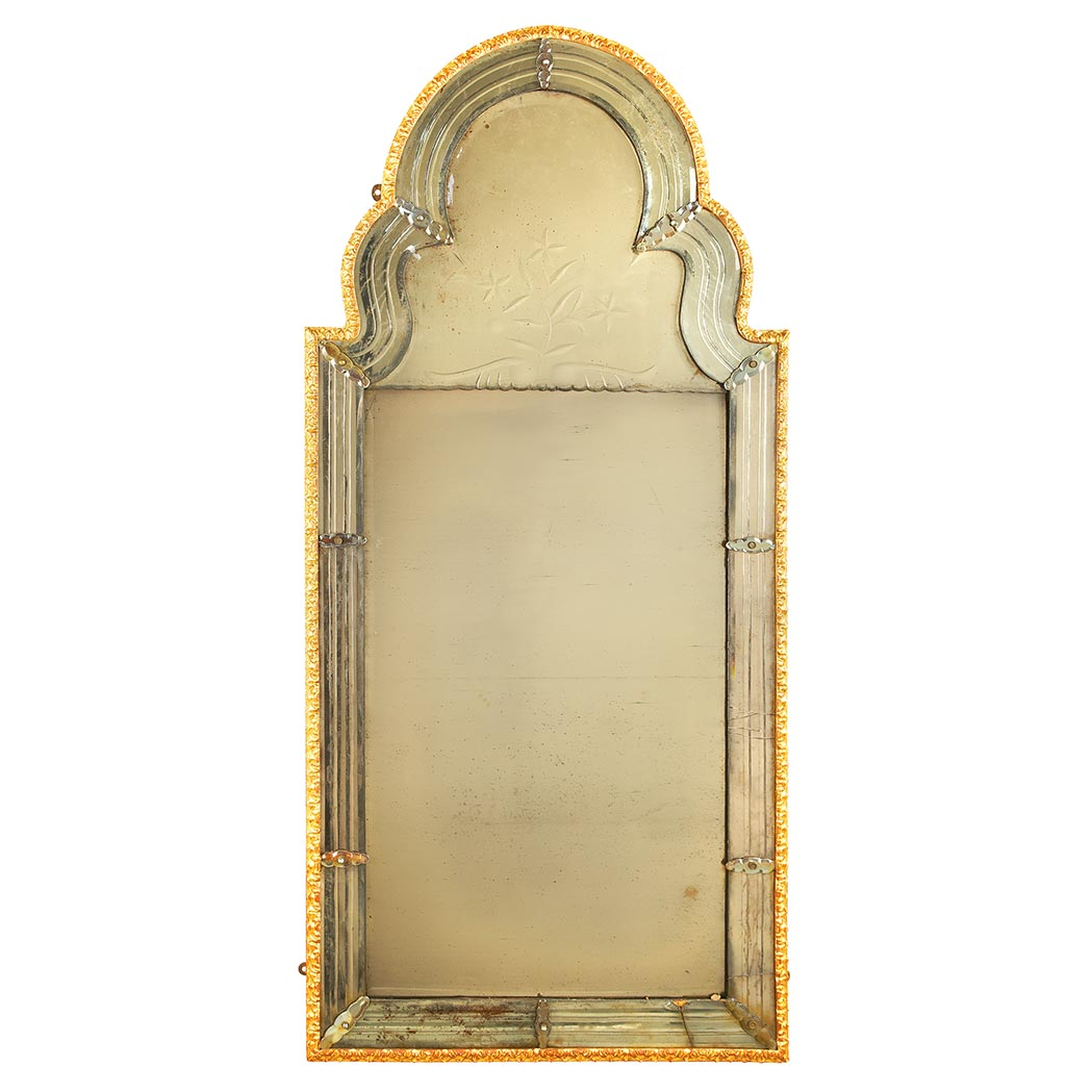 2 George II Gilt Wood Mirror Mid 18th century The