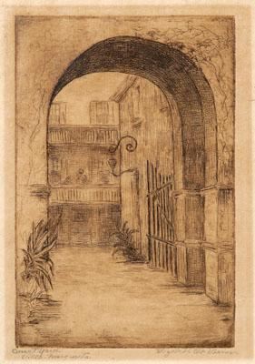 Elizabeth O Neill Verner etching Charleston South Carolina 1883 1979