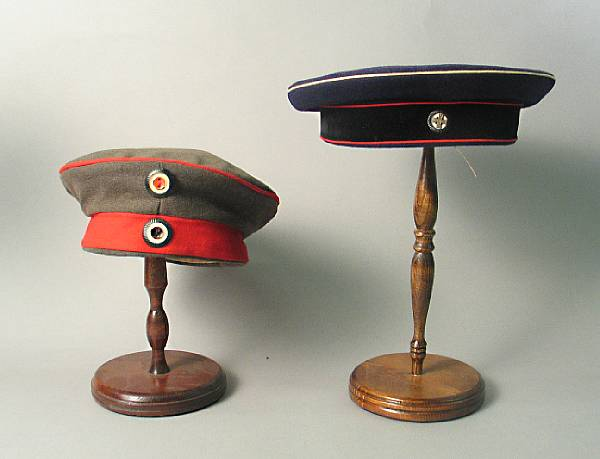 A lot of two Imperial German headgear Comprising 1 Model