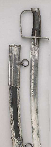A British Pattern 1788 light cavalry officer s saber Broad