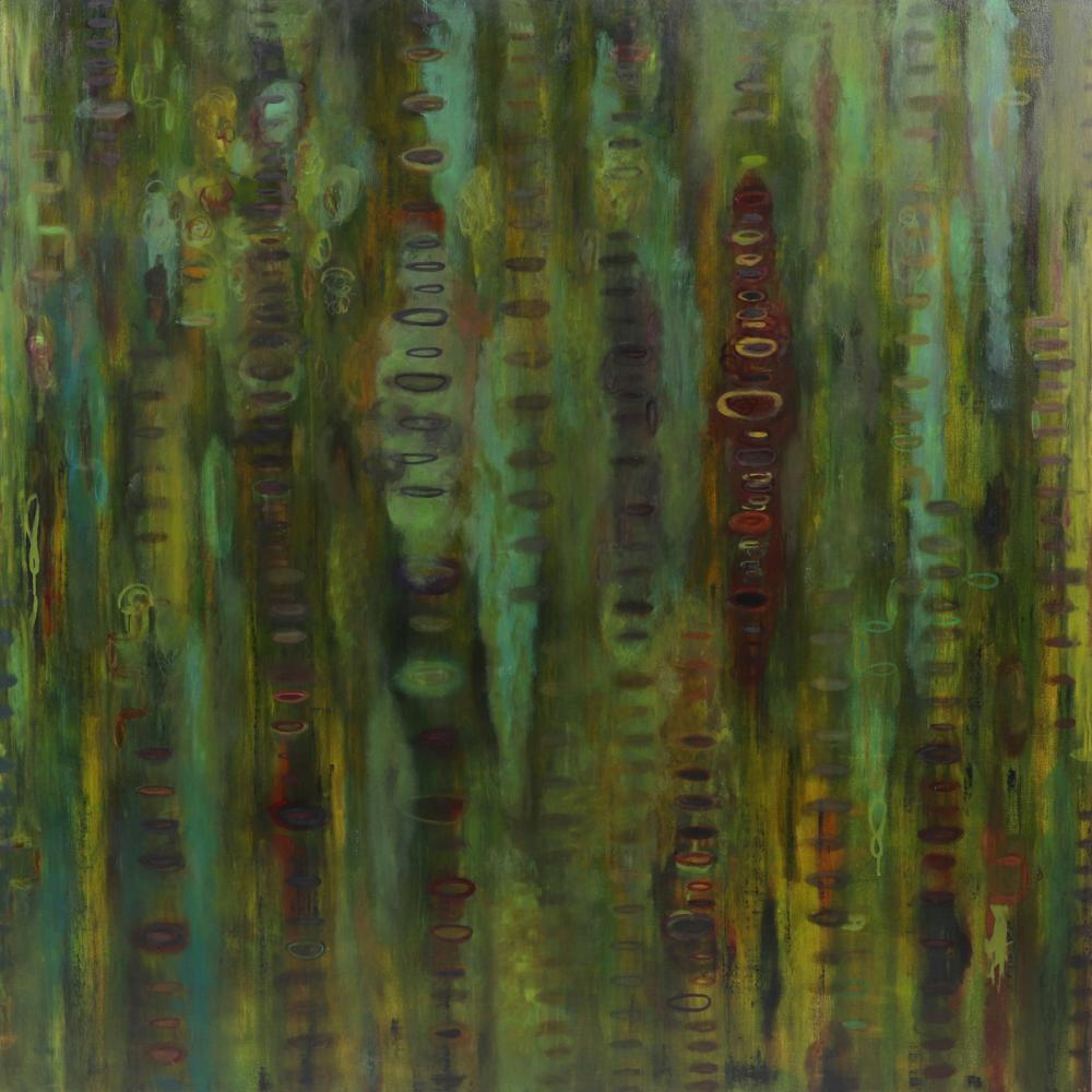 VALERIE BELLER AMERICAN B 1965 VOICES 1999 OIL ON CANVAS