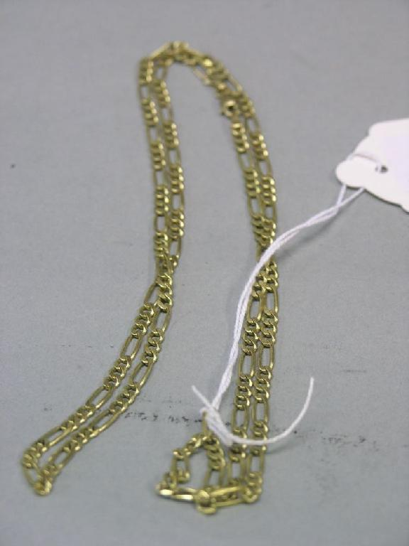 A 9ct gold link chain 14 grams 70 80