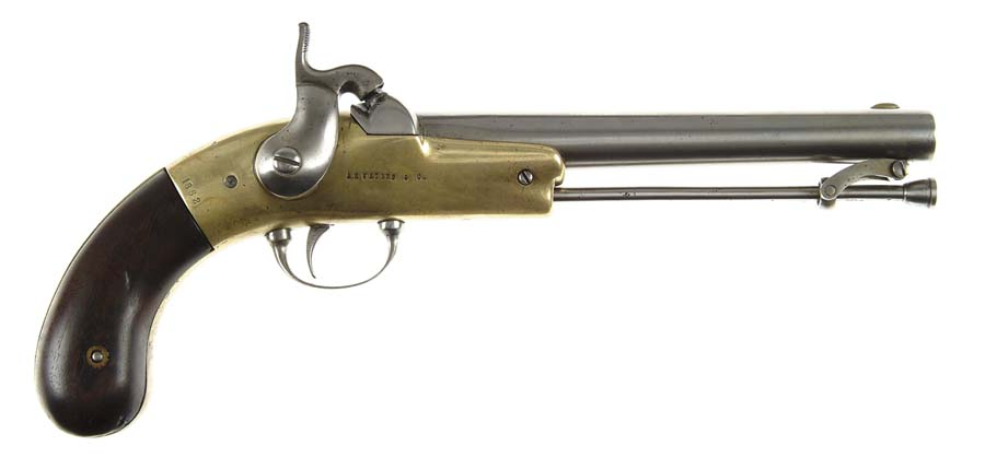 RARE GARRETT SGL SHOT CONFEDERATE PISTOL Cal 58 SN 445