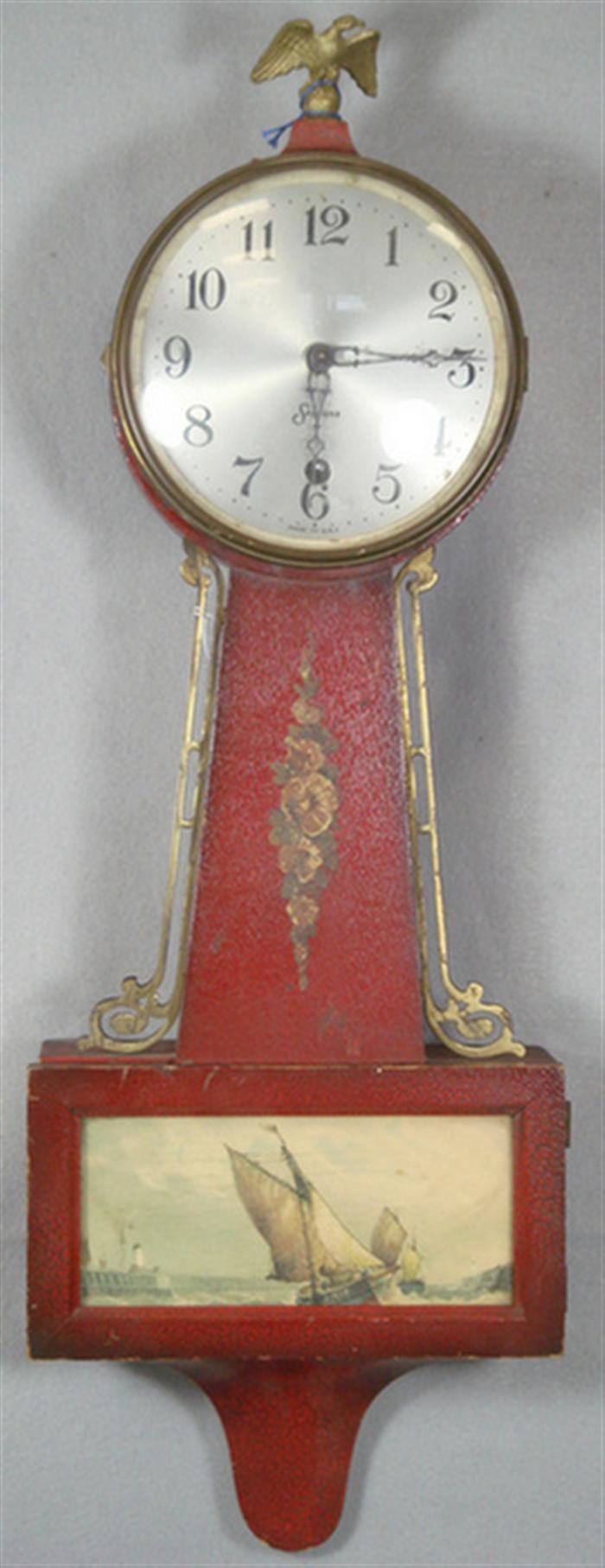 Sessions Lexington time only banjo clock loose bezel time only