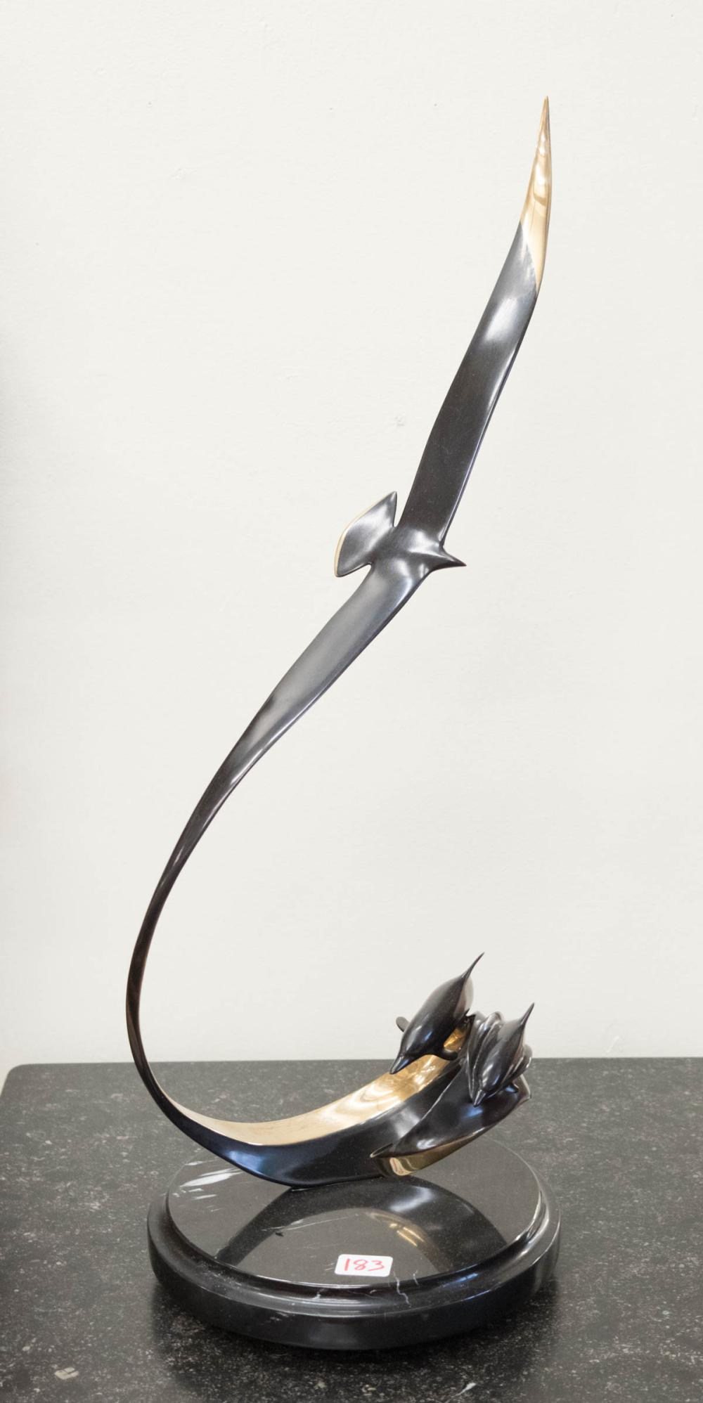 SCOTT HANSON Hawaii 20 21st century bronze sculpture Wind and