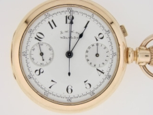 940 Waltham 16S chronograph nickel mvt with patented jeweled 15