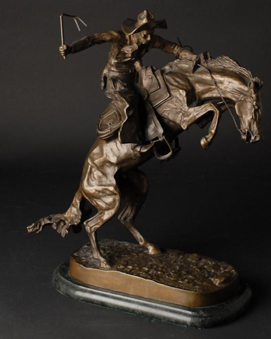 Frederic Sackrider Remington 1861 1909 American The Bronco Buster cast