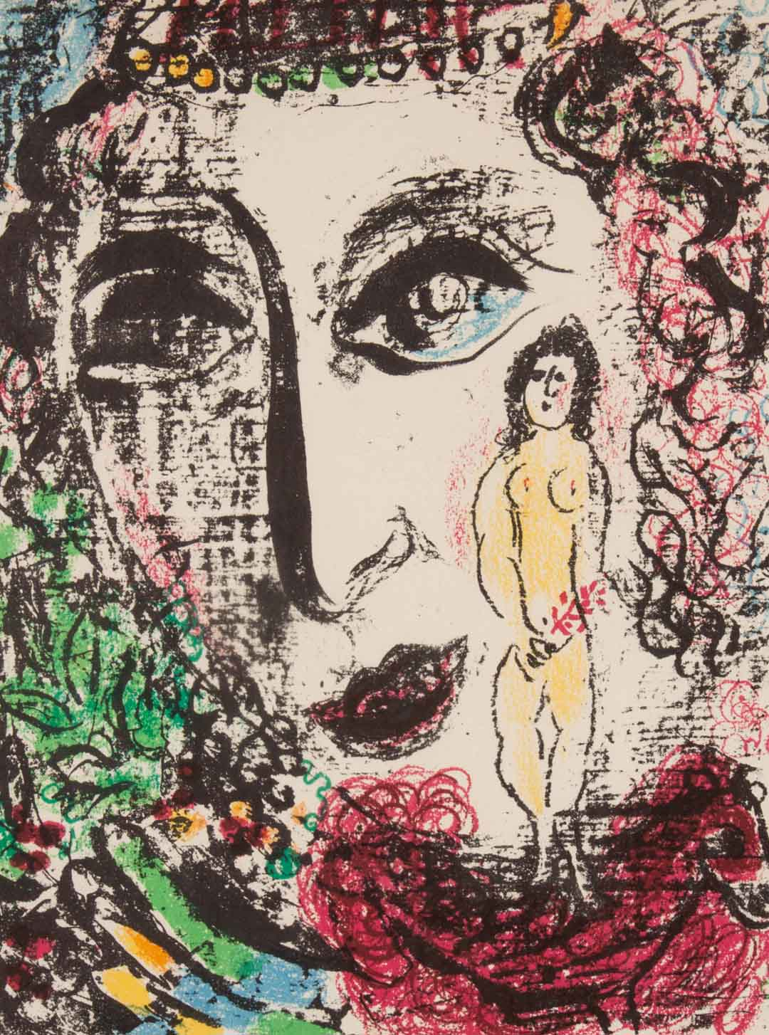 Marc Chagall Untitled color lithograph Russian French 1887 1985 12