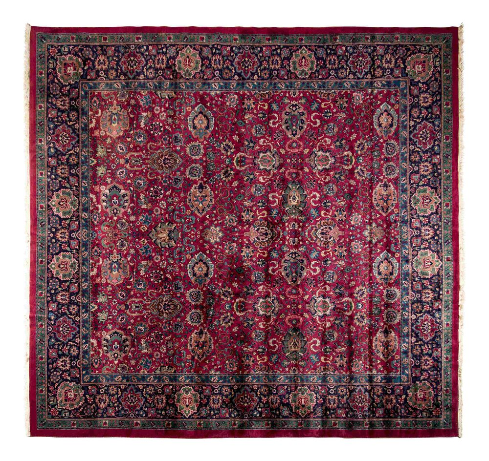 A Kashan Wool Rug A Kashan Wool Rug Mid 20th