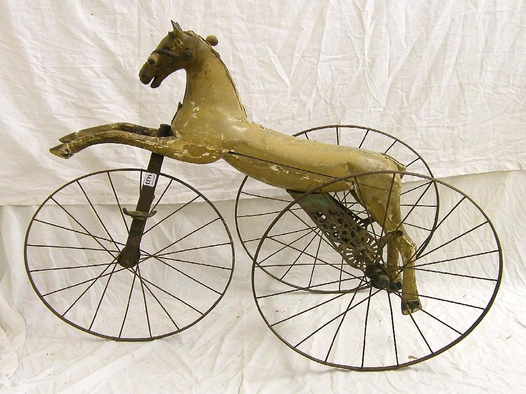 Late 19th early 20th century French child s painted wooden